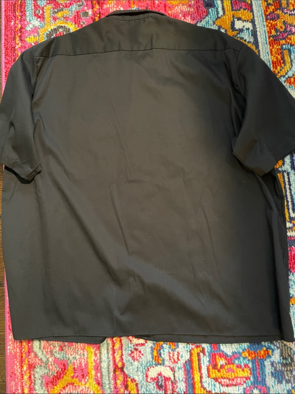 Dickies Black Short-Sleeve Button-Down Work Shirt - Picture 5 of 5
